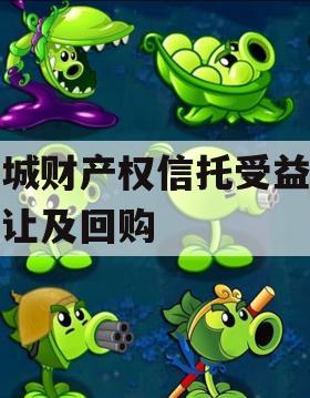 郯城财产权信托受益权转让及回购