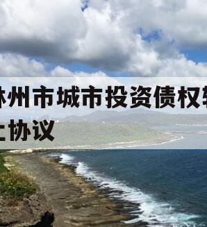 林州市城市投资债权转让协议