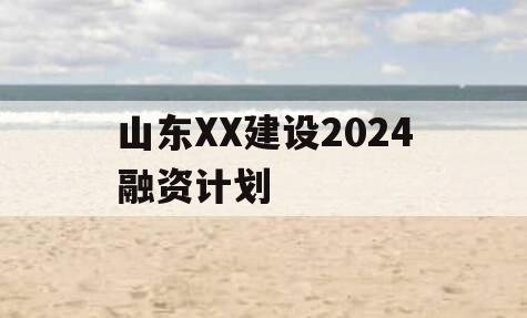 山东XX建设2024融资计划