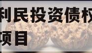 邹城利民投资债权拍卖计划项目