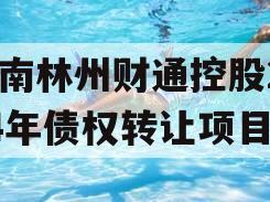 河南林州财通控股2024年债权转让项目