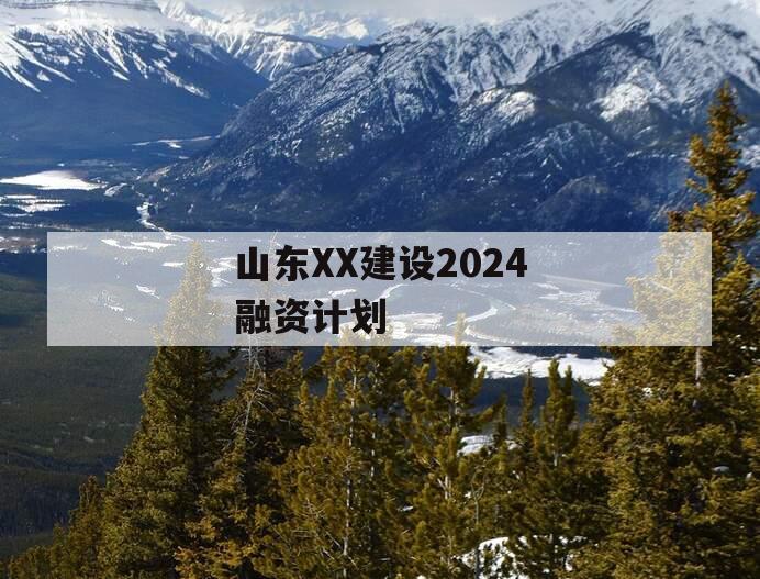 山东XX建设2024融资计划