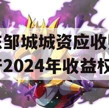 山东邹城城资应收账款资产2024年收益权