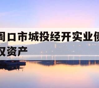 周口市城投经开实业债权资产