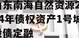 山东南海自然资源2024年债权资产1号城投债定融