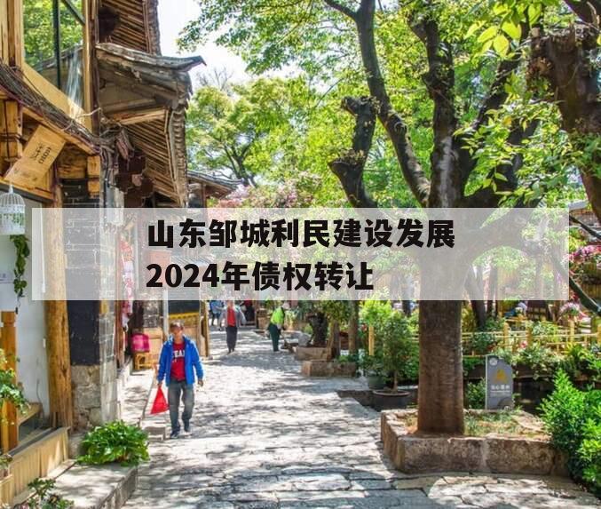 山东邹城利民建设发展2024年债权转让