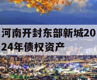 河南开封东部新城2024年债权资产
