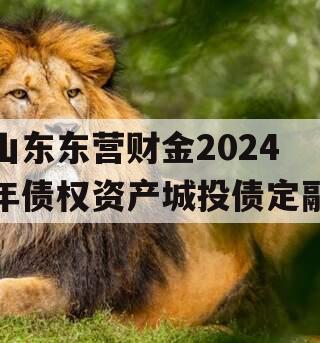 山东东营财金2024年债权资产城投债定融