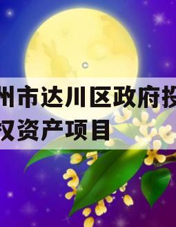 达州市达川区政府投资债权资产项目