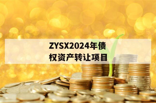 ZYSX2024年债权资产转让项目