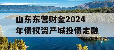 山东东营财金2024年债权资产城投债定融