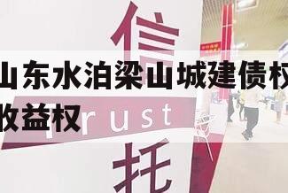 山东水泊梁山城建债权收益权