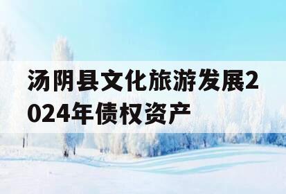 汤阴县文化旅游发展2024年债权资产