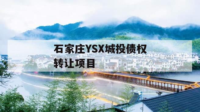 石家庄YSX城投债权转让项目