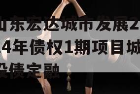 山东宏达城市发展2024年债权1期项目城投债定融