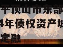 河南平顶山市东部城建2024年债权资产城投债定融
