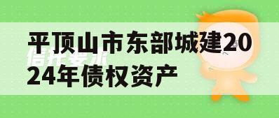 平顶山市东部城建2024年债权资产