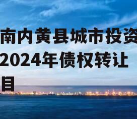 河南内黄县城市投资开发2024年债权转让项目
