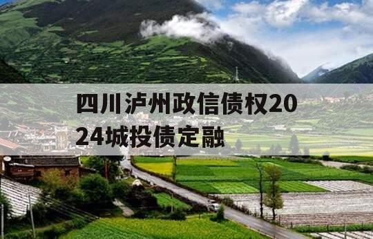 四川泸州政信债权2024城投债定融