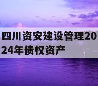 四川资安建设管理2024年债权资产