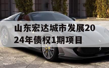山东宏达城市发展2024年债权1期项目