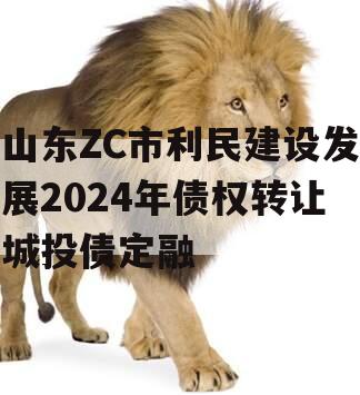 山东ZC市利民建设发展2024年债权转让城投债定融