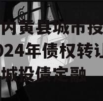 河南内黄县城市投资开发2024年债权转让项目城投债定融