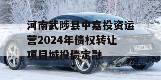 河南武陟县中嘉投资运营2024年债权转让项目城投债定融