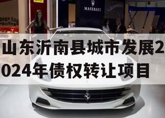 山东沂南县城市发展2024年债权转让项目