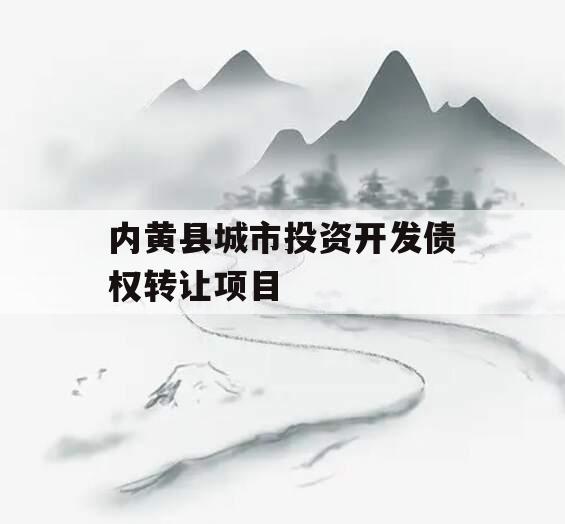 内黄县城市投资开发债权转让项目