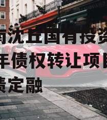 河南沈丘国有投资2024年债权转让项目城投债定融