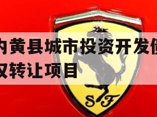 内黄县城市投资开发债权转让项目