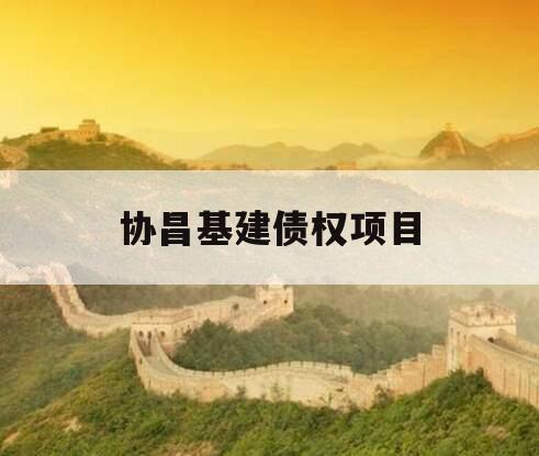 协昌基建债权项目