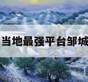 当地最强平台邹城
